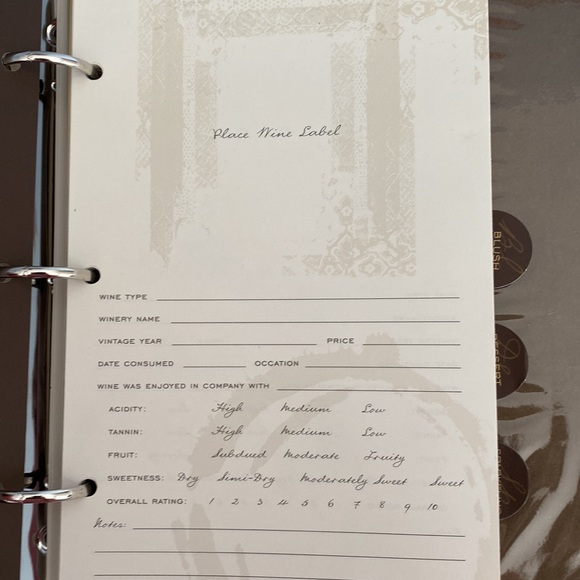 ALL IN ONE Wine book & Mikasa bottle topper & Love coasters & wooden coasters - Picture 3 of 7